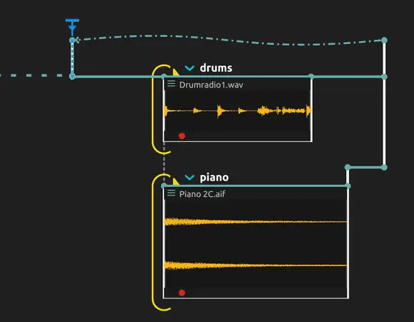 Triggering parts of a score from external events in ossia score